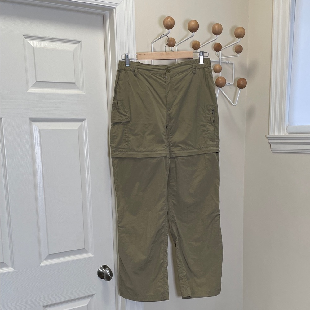 The North Face Outdoor Shorts Pants Zipper Cargo Pants - Green - M